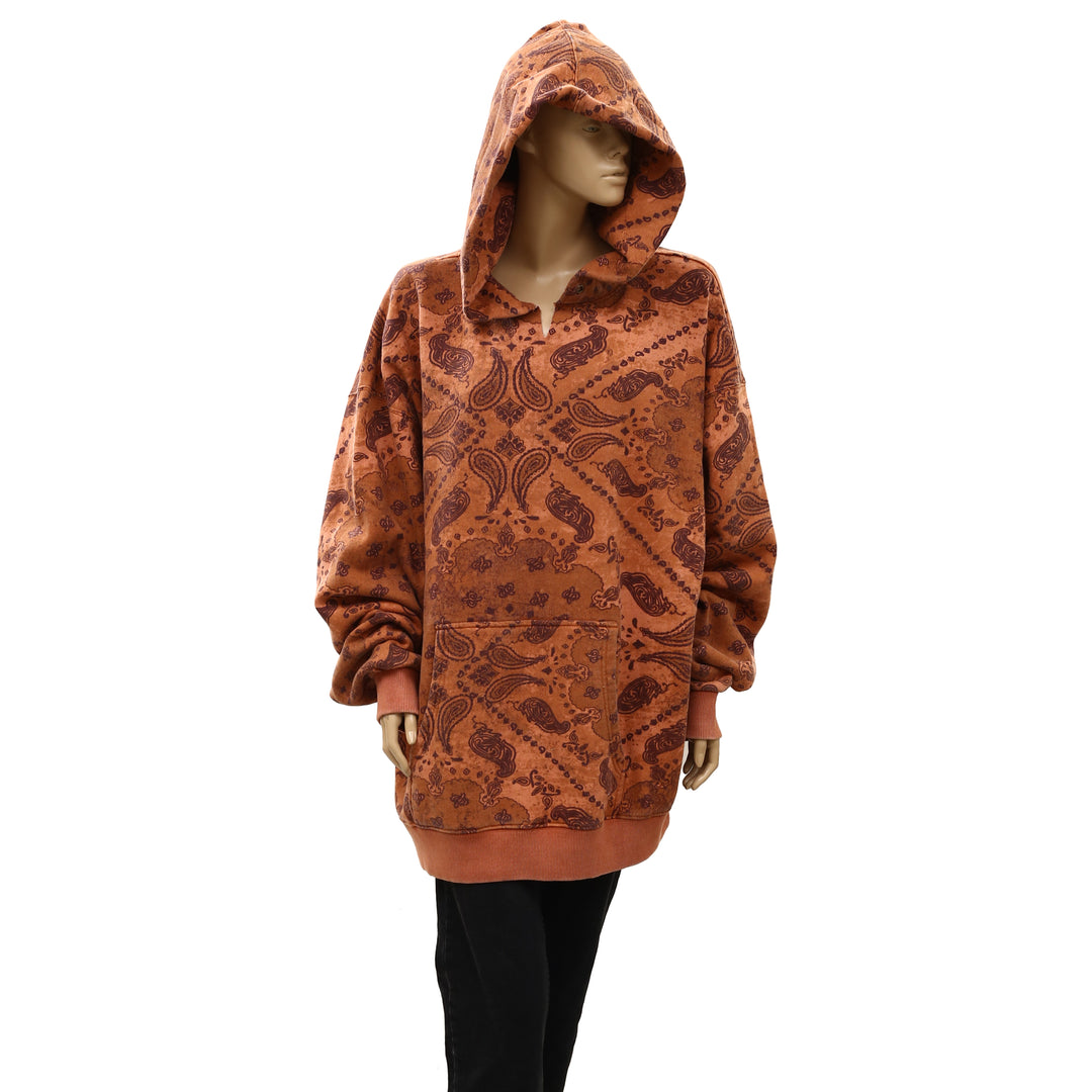 Free People We The Free It's A Vibe Print Hoodie Top