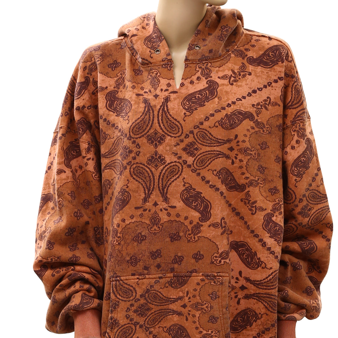Free People We The Free It's A Vibe Print Hoodie Top