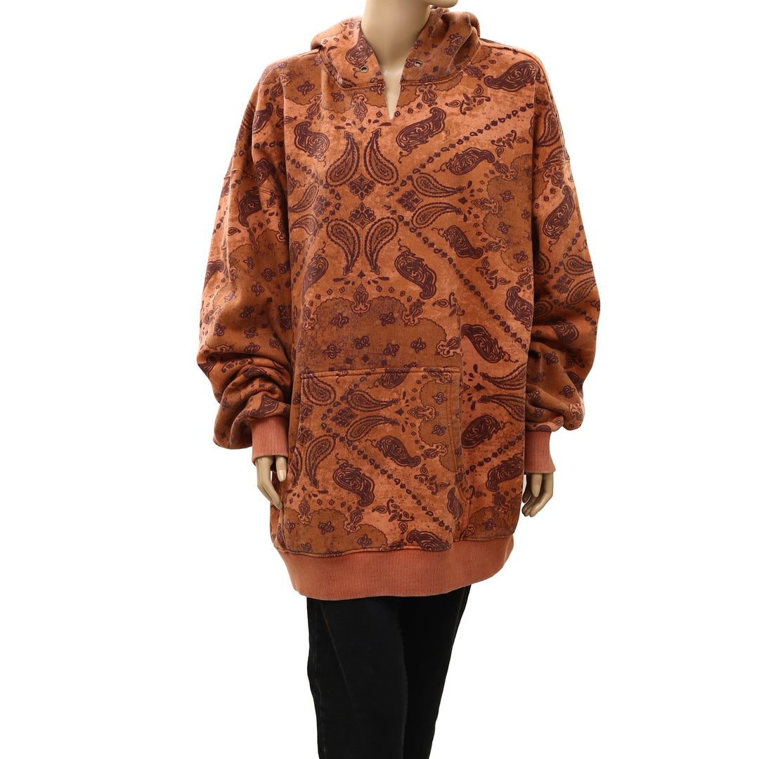 Free People We The Free It's A Vibe Print Hoodie Top