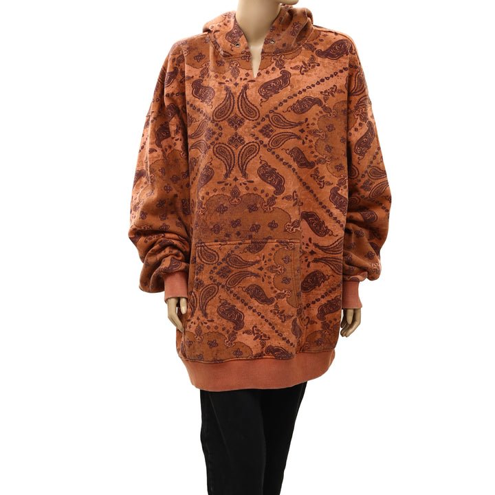 Free People We The Free It's A Vibe Print Hoodie Top