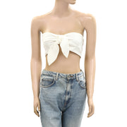 By Anthropologie Tie Bandeau Crop Tube Top