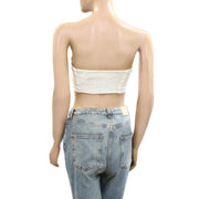 By Anthropologie Tie Bandeau Crop Tube Top