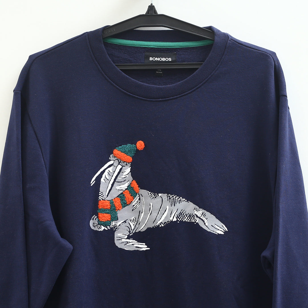BONOBOS Critter Supersoft Fleece Crew Sweater