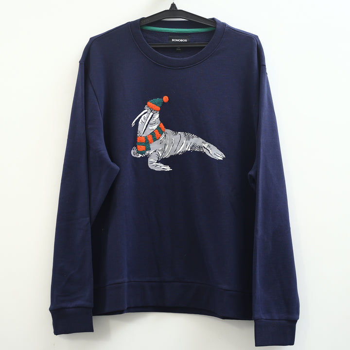 BONOBOS Critter Supersoft Fleece Crew Sweater