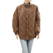 Free People Juno Quilted Jacket Top