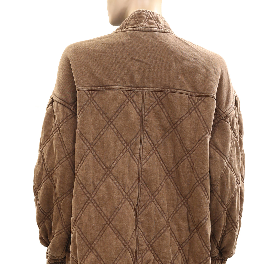 Free People Juno Quilted Jacket Top – White Chocolate Couture