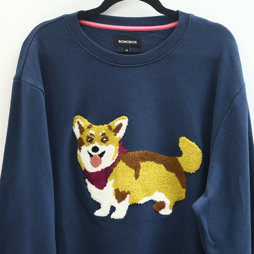 BONOBOS Critter Supersoft Fleece Crew Sweater