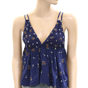 Free People Intimately Out Of Town Embroidered Cami Tank Top