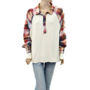 Free People We The Free Isabelle Thermal Plaid Tunic Top
