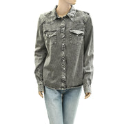 BDG Urban Outfitters Ariella Denim Western Shirt Blouse Top