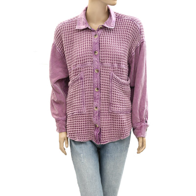 Urban Outfitter BDG Bryson Waffle Shirt Jacket Top