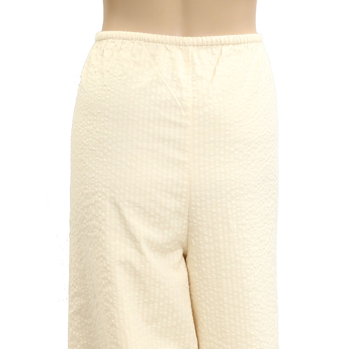 Free People Flower Eyelet Embroidered Trousers Pants