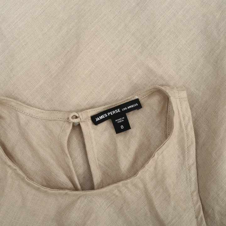 James Perse Los Angeles Linen Halter Maxi Dress