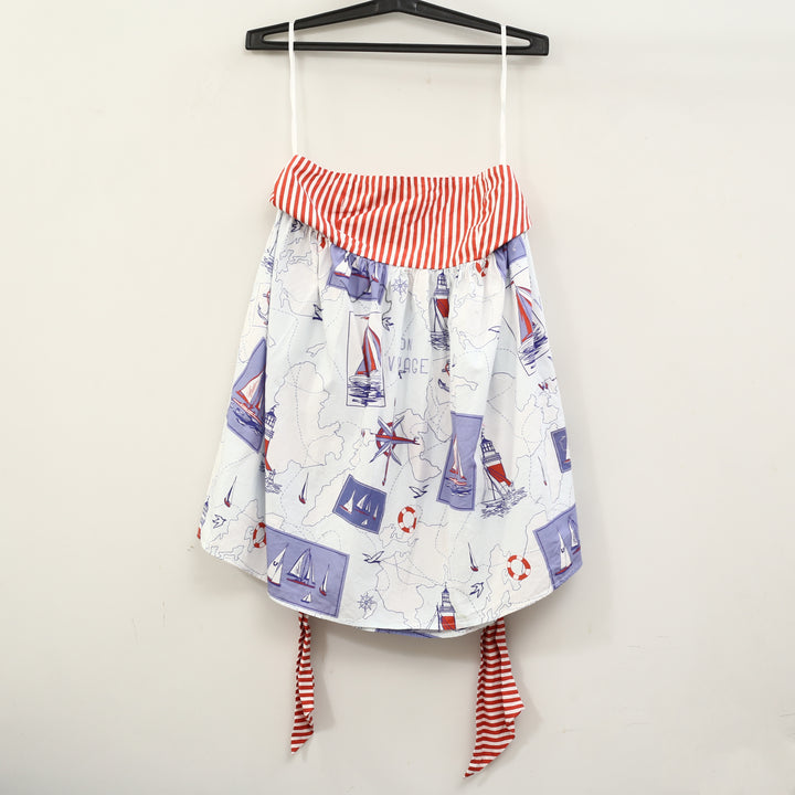Anthropologie Celandine Cotton Printed Strapless Mini Dress