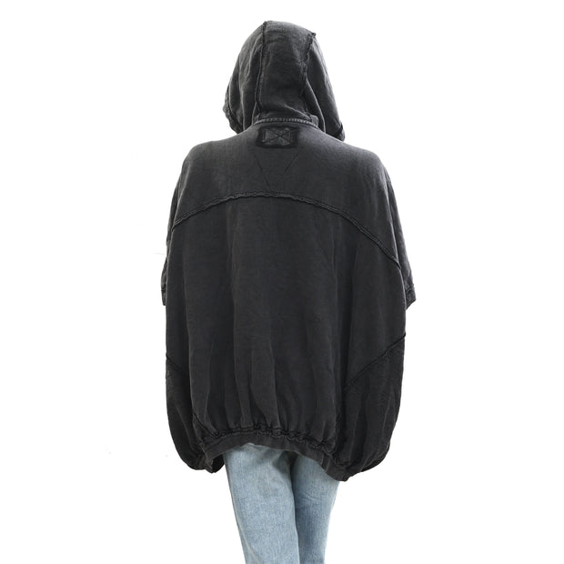 Free People We The Free What's Next Poncho Vest Jacket Hoodie