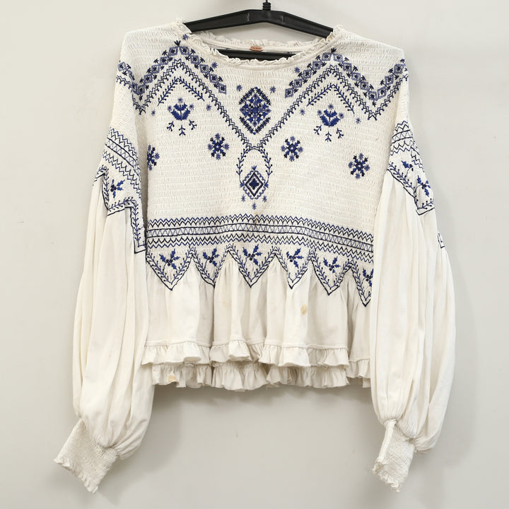 Free People Holly Long Sleeves Knit Top