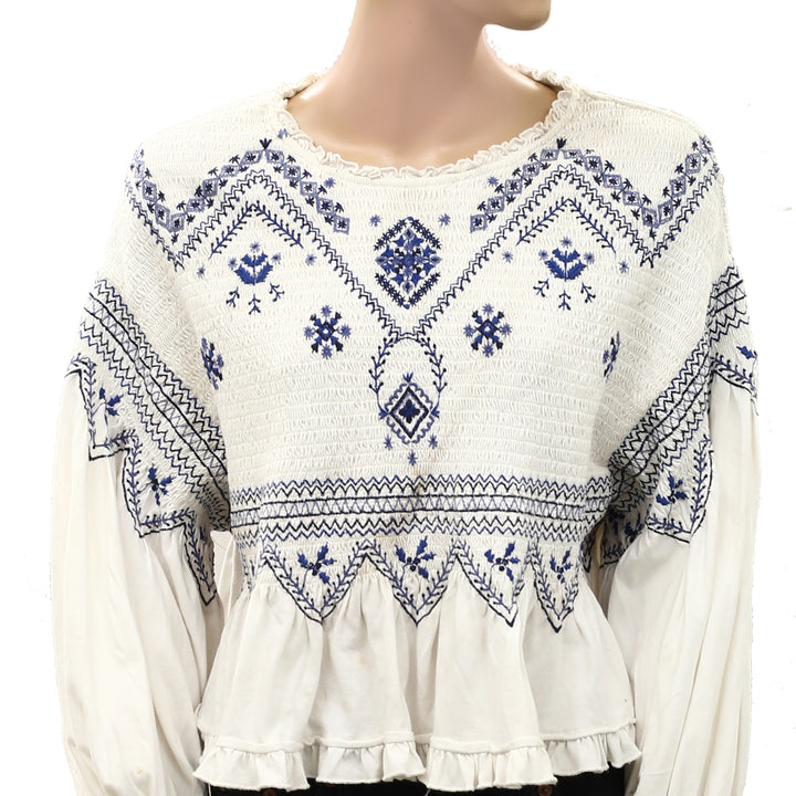 Free People Holly Long Sleeves Knit Top