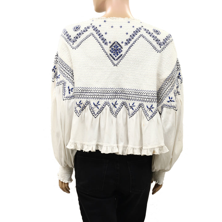 Free People Holly Long Sleeves Knit Top