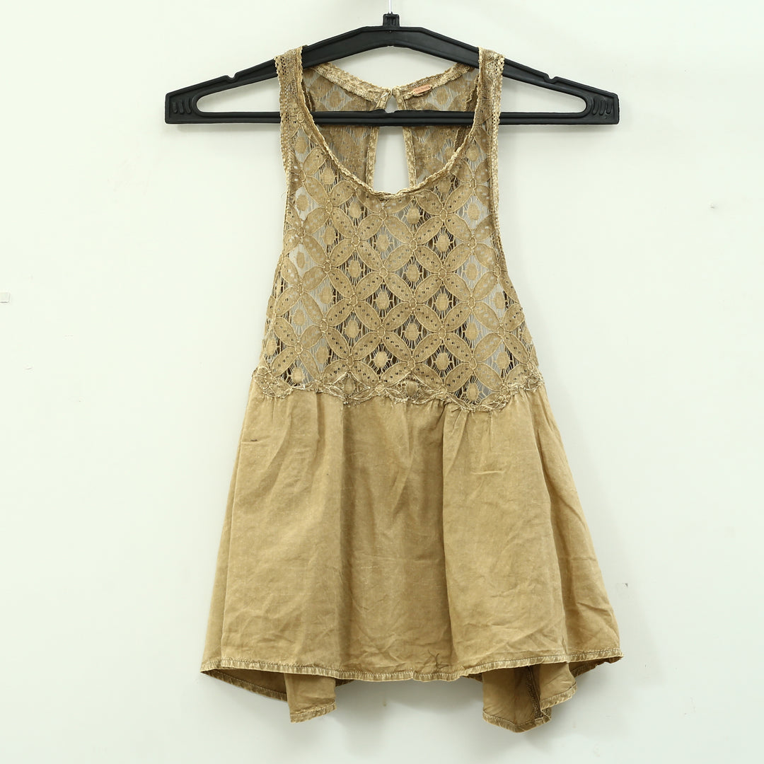 Free People Wandering Light Blouse Top