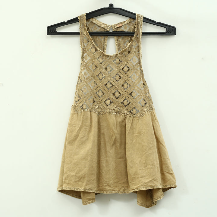 Free People Wandering Light Blouse Top
