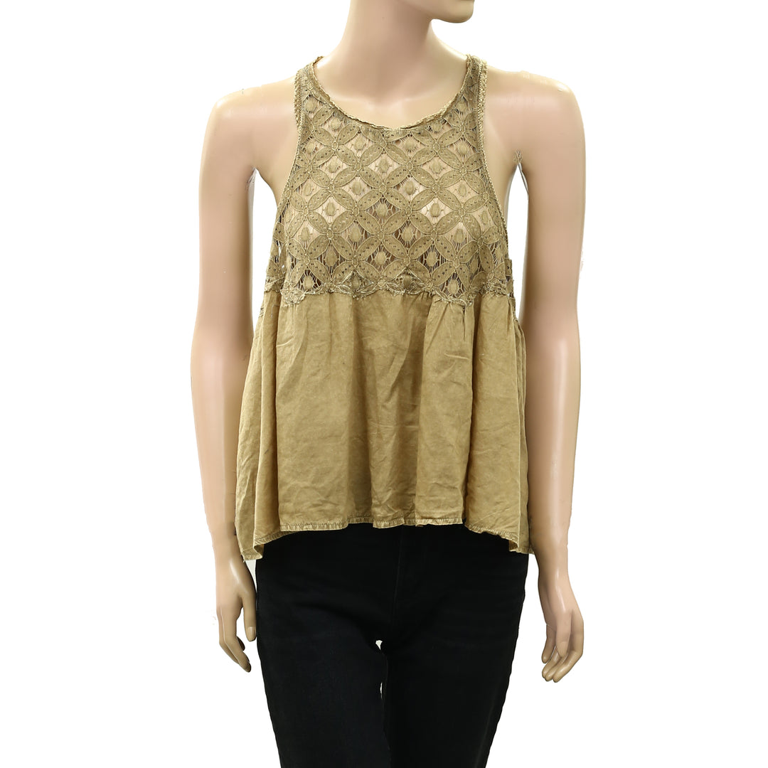 Free People Wandering Light Blouse Top