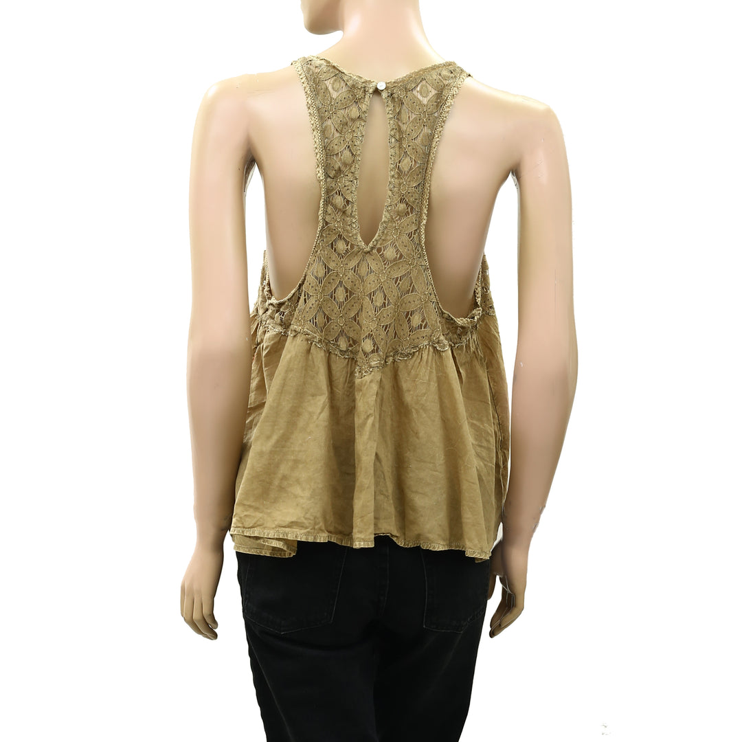 Free People Wandering Light Blouse Top