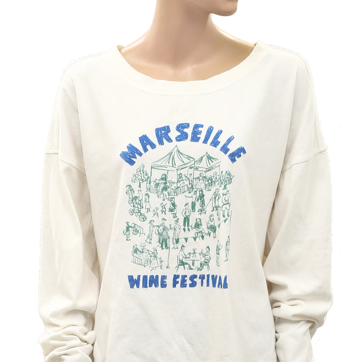 Anthropologie Pilcro Great Escape Long-Sleeve Pullover Sweatshirt Top