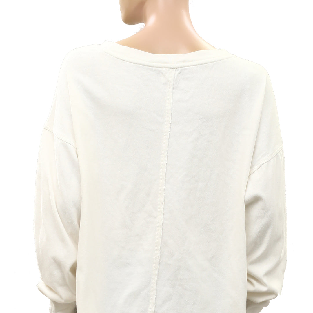 Anthropologie Pilcro Great Escape Long-Sleeve Pullover Sweatshirt Top