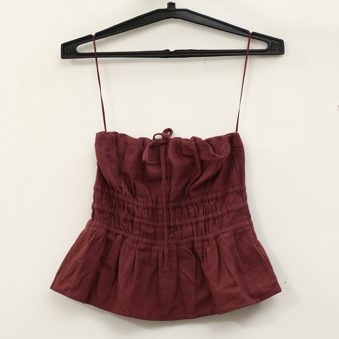 Anthropologie Somerset Strapless Blouse Tube Top
