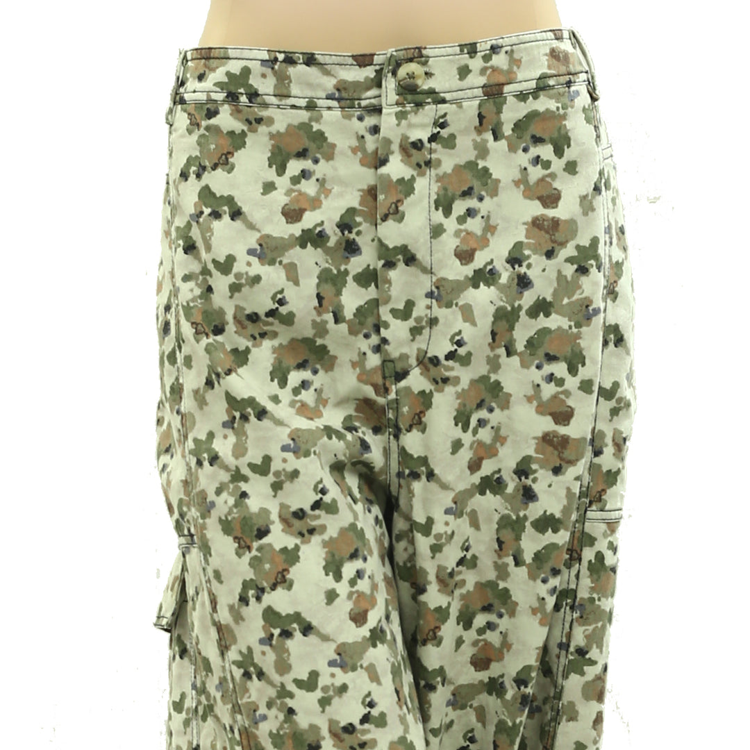 Daily Practice by Anthropologie Camouflage Printed Pants