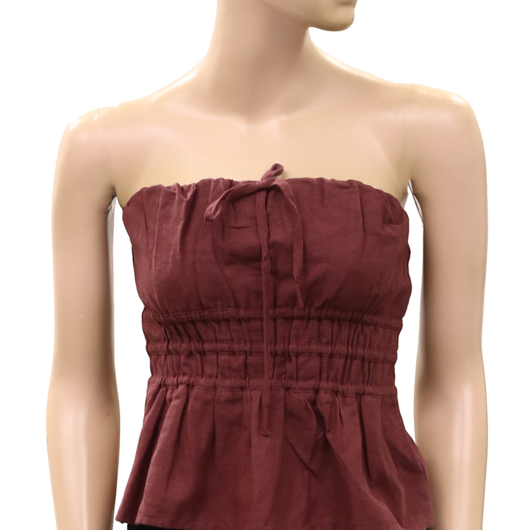 Anthropologie Somerset Strapless Blouse Tube Top