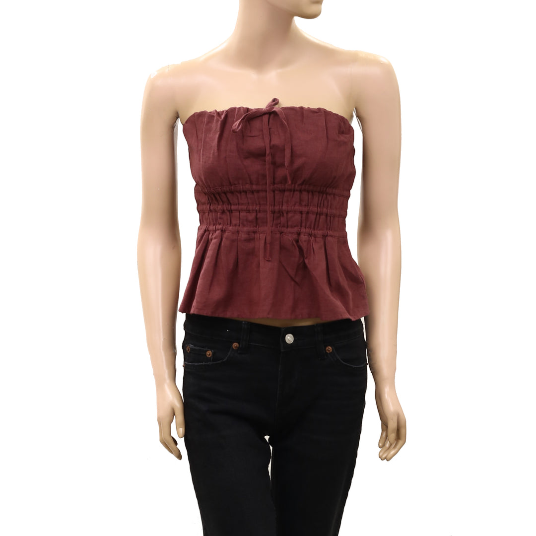 Anthropologie Somerset Strapless Blouse Tube Top