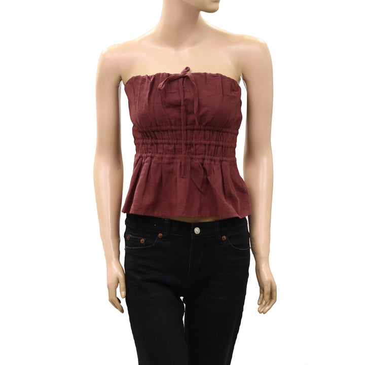 Anthropologie Somerset Strapless Blouse Tube Top