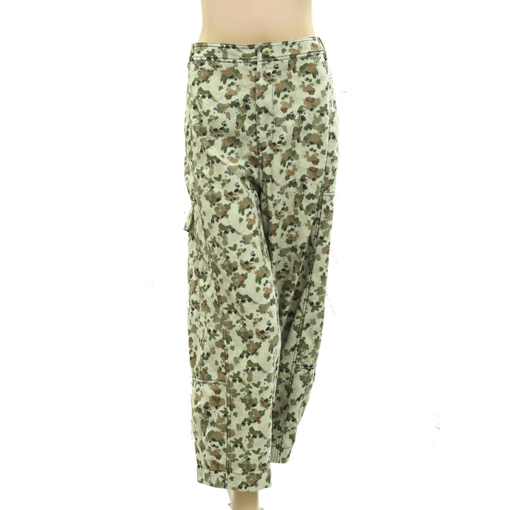 Daily Practice by Anthropologie Camouflage Printed Pants