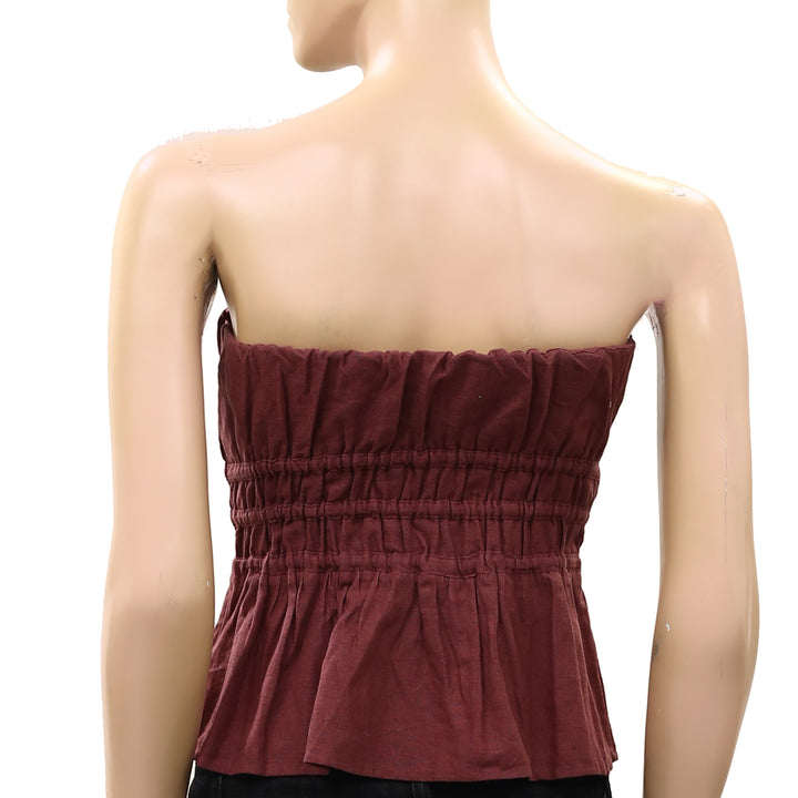 Anthropologie Somerset Strapless Blouse Tube Top