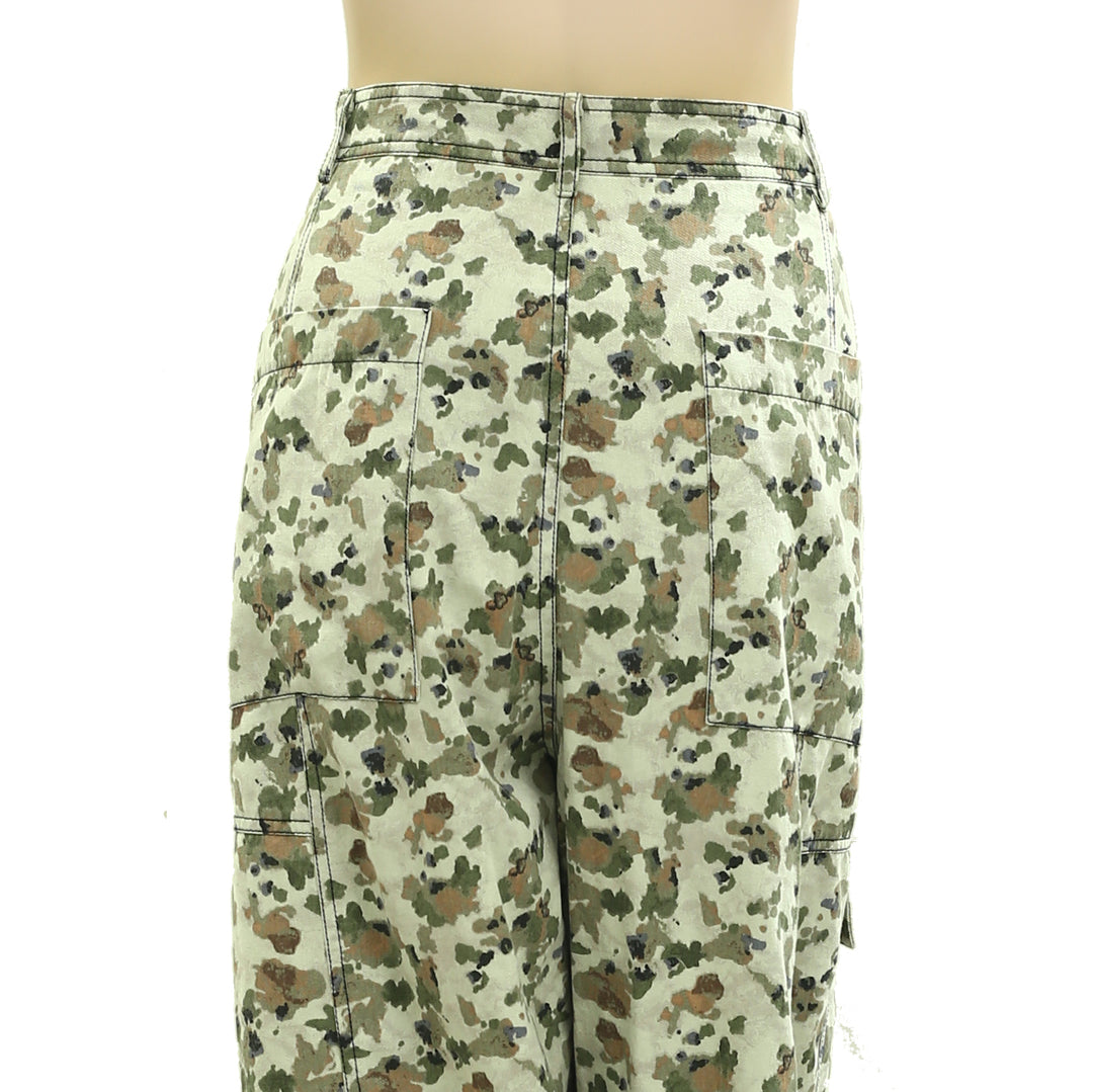 Daily Practice by Anthropologie Camouflage Printed Pants