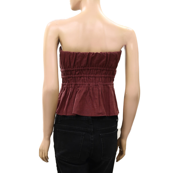 Anthropologie Somerset Strapless Blouse Tube Top