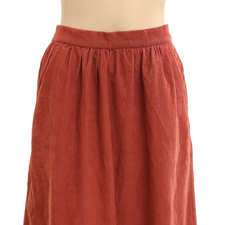 Voyageur By Mersea Corduroy Maxi Skirt