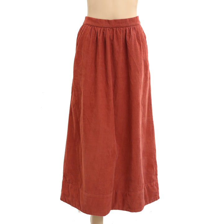 Voyageur By Mersea Corduroy Maxi Skirt