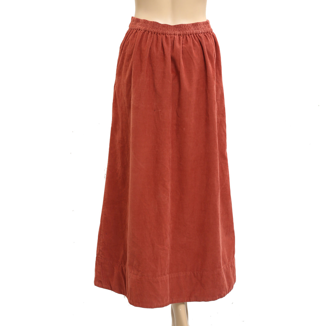 Voyageur By Mersea Corduroy Maxi Skirt
