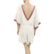 By Anthropologie Short-Sleeve Waffle Knit Romper