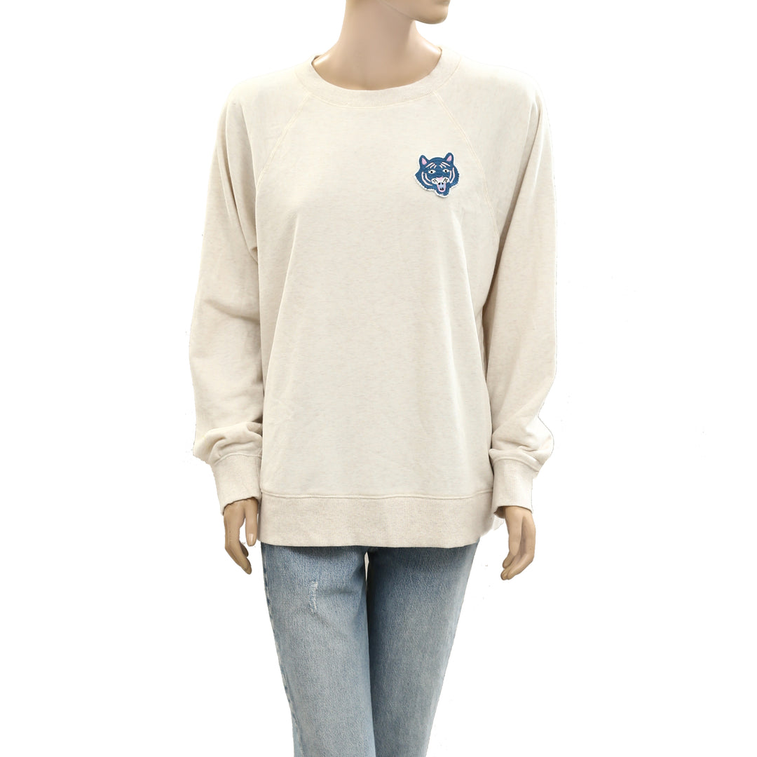 Liv Lee x Anthropologie Crew-Neck Sweatshirt Top