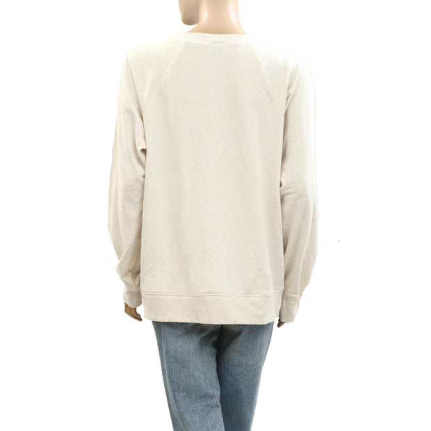 Liv Lee x Anthropologie Crew-Neck Sweatshirt Top