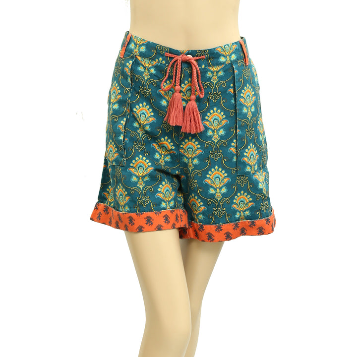 Sundance Kalini Paisley Floral Printed Bermuda Shorts