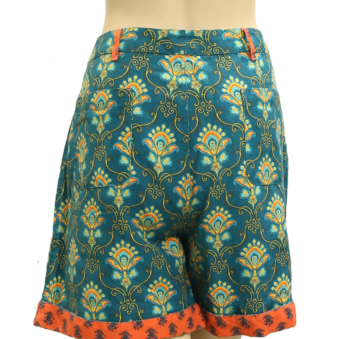 Sundance Kalini Paisley Floral Printed Bermuda Shorts