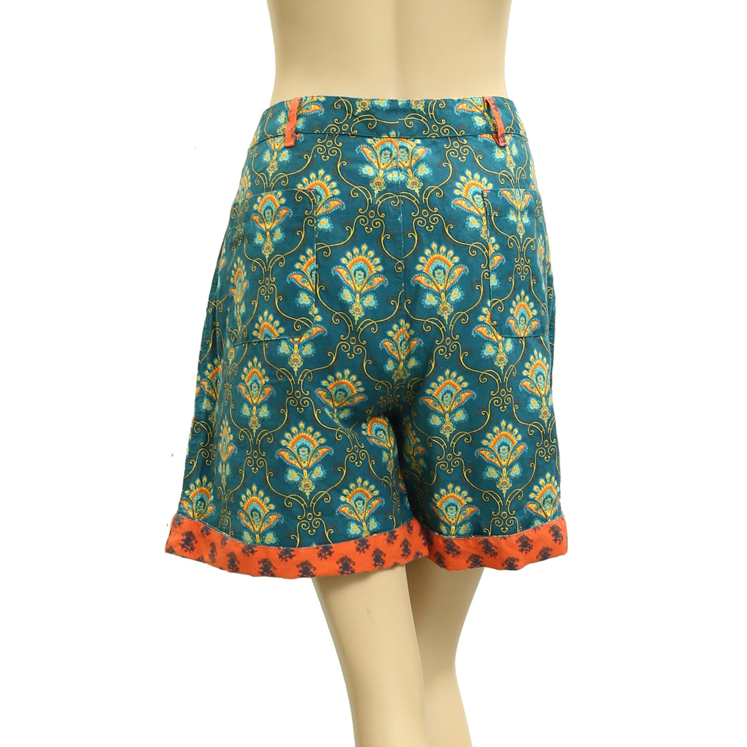 Sundance Kalini Paisley Floral Printed Bermuda Shorts