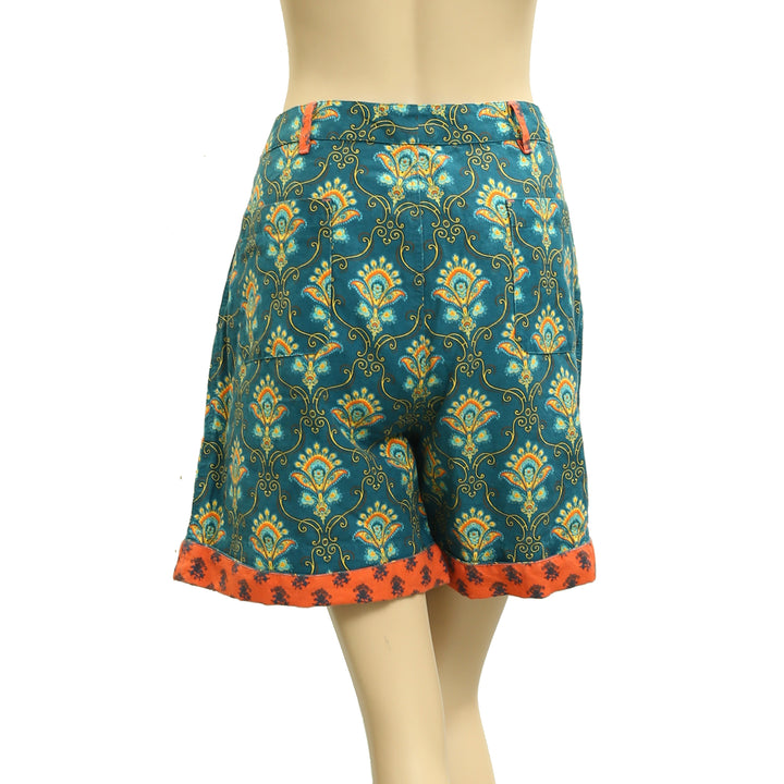 Sundance Kalini Paisley Floral Printed Bermuda Shorts