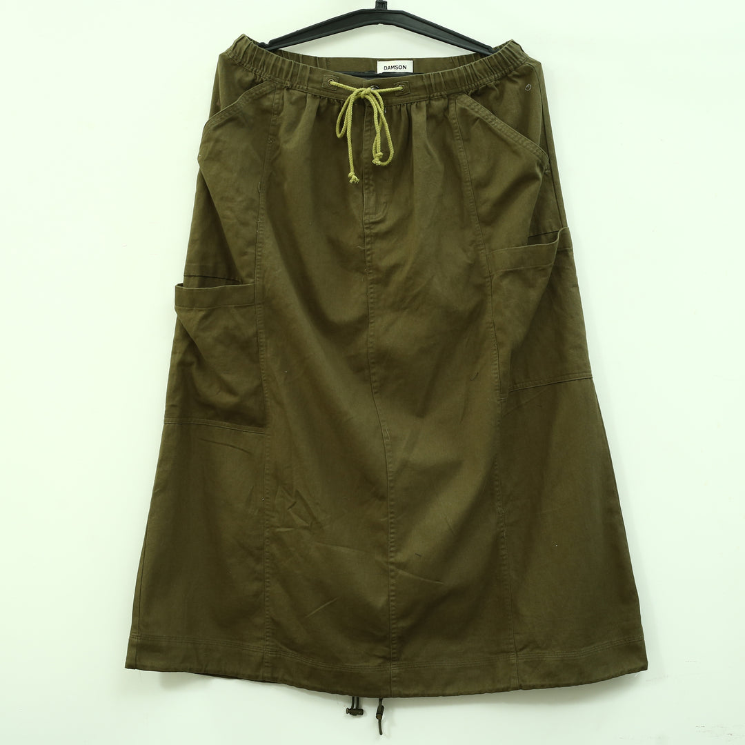 Damson Madder Anthropologie Vika Utility Midi Skirt