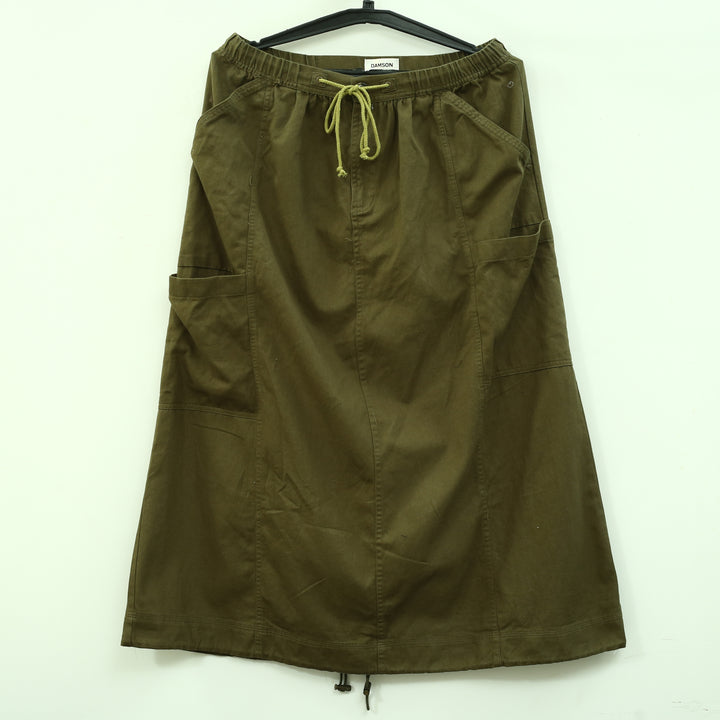 Damson Madder Anthropologie Vika Utility Midi Skirt