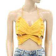 Free People Endless Summer Fly Away Halter Cropped Top